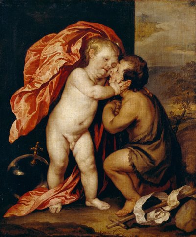 I bambini Cristo e San Giovanni Battista da Anthony van Dyck